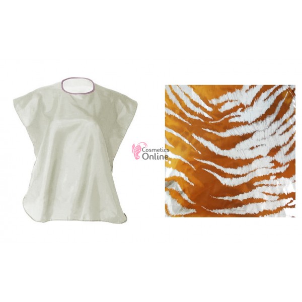 Pelerina de tuns scurta pentru coafor sau frizerie 80x50 cu model 004